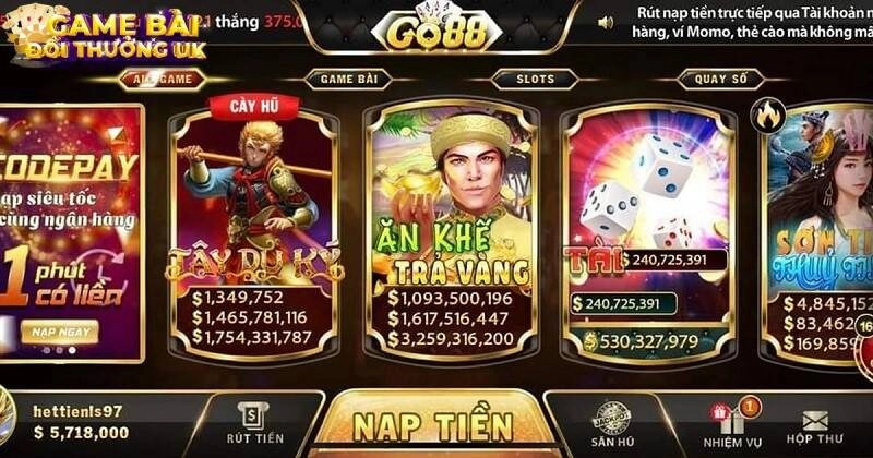 Go 88 cung cấp kho game