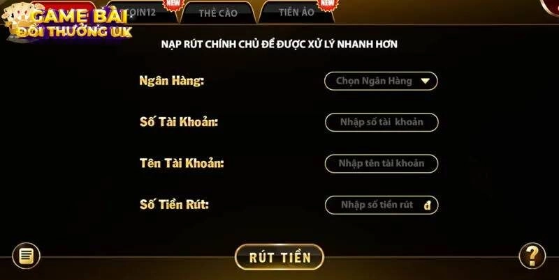 Rút thưởng tại Go 88