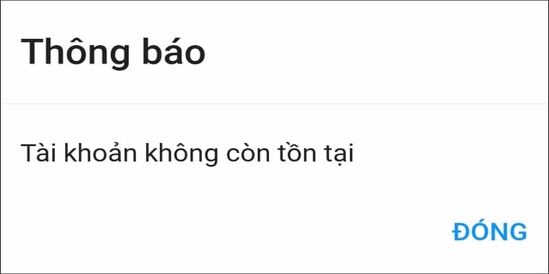 Tài khoản của người chơi không tồn tại trên hệ thống iwin