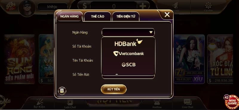 rút tiền tại Sun Win nhanh