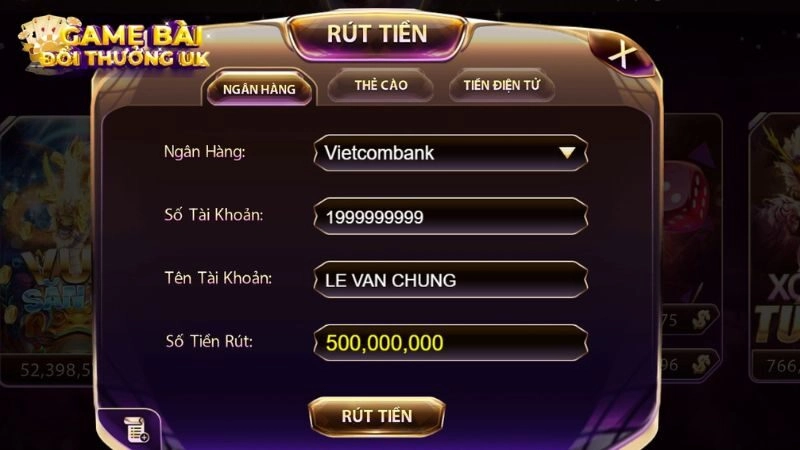 rút tiền Gemwin